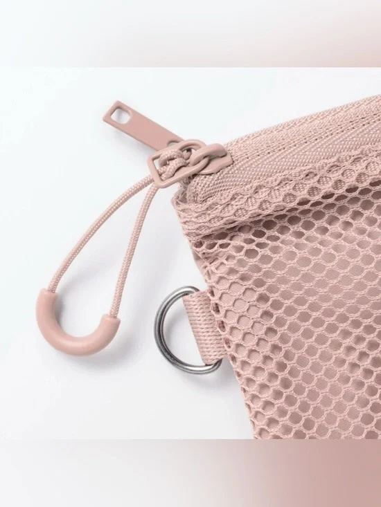 π Muji Polyester Two Zipper Case_Small_Pink_NWT π - Picture 3 of 6